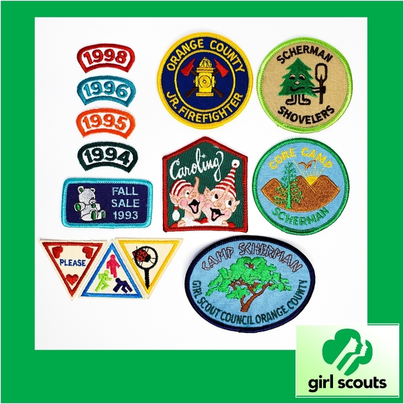 Vintage 90s Brownie Girl Scout Camp Scherman Try-Its Lim Ed Retired Patch Badge - Picture 5 of 15